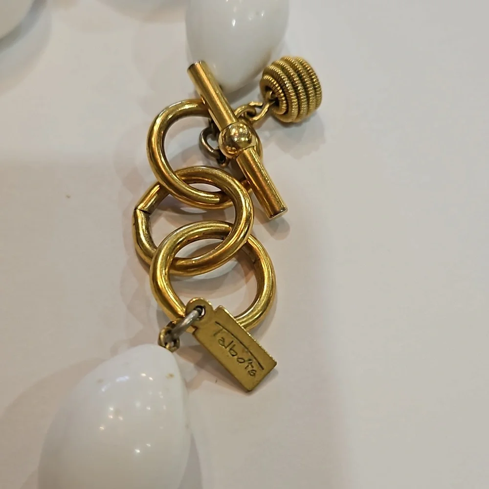 TALBOTS‎ VINTAGE White Gold CHOKER Necklace